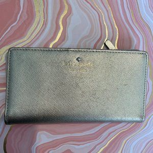 Kate Spade Gold Leather Wallet